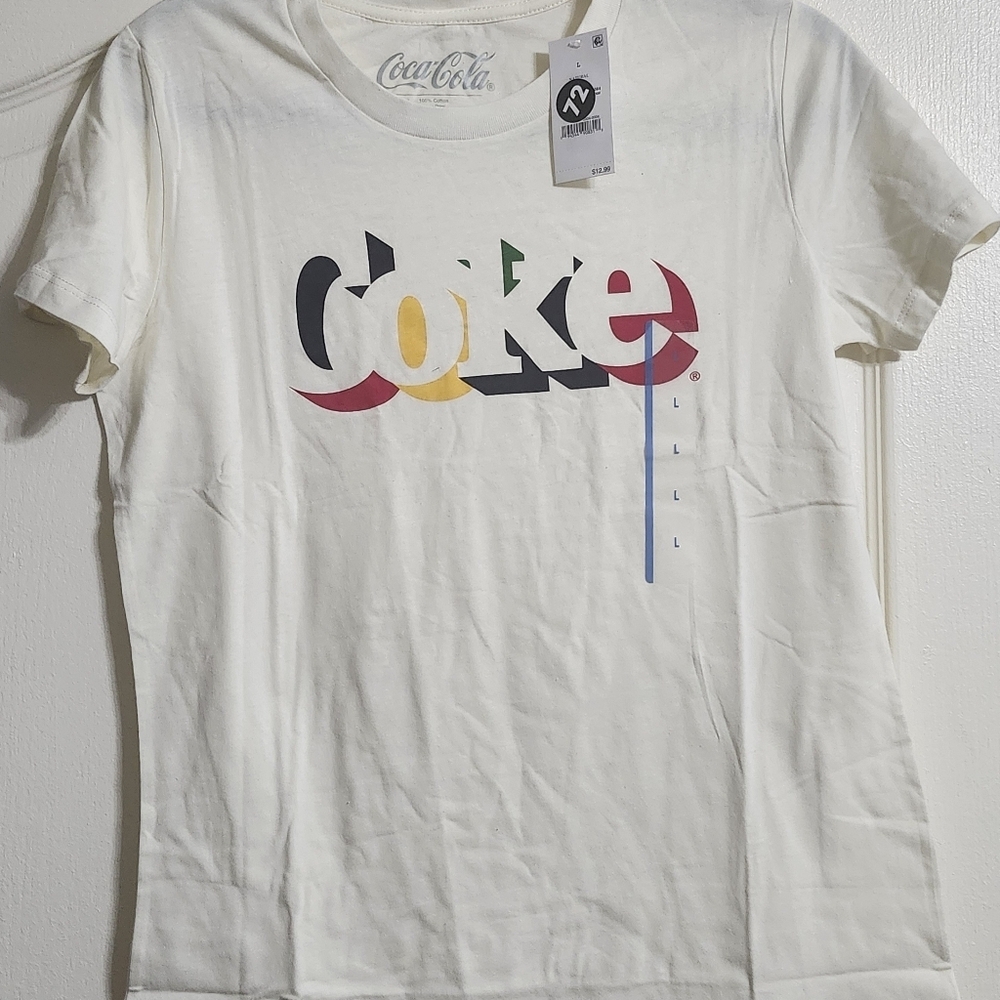 Coca-Cola White Graphic Tee - Picture 4 of 5